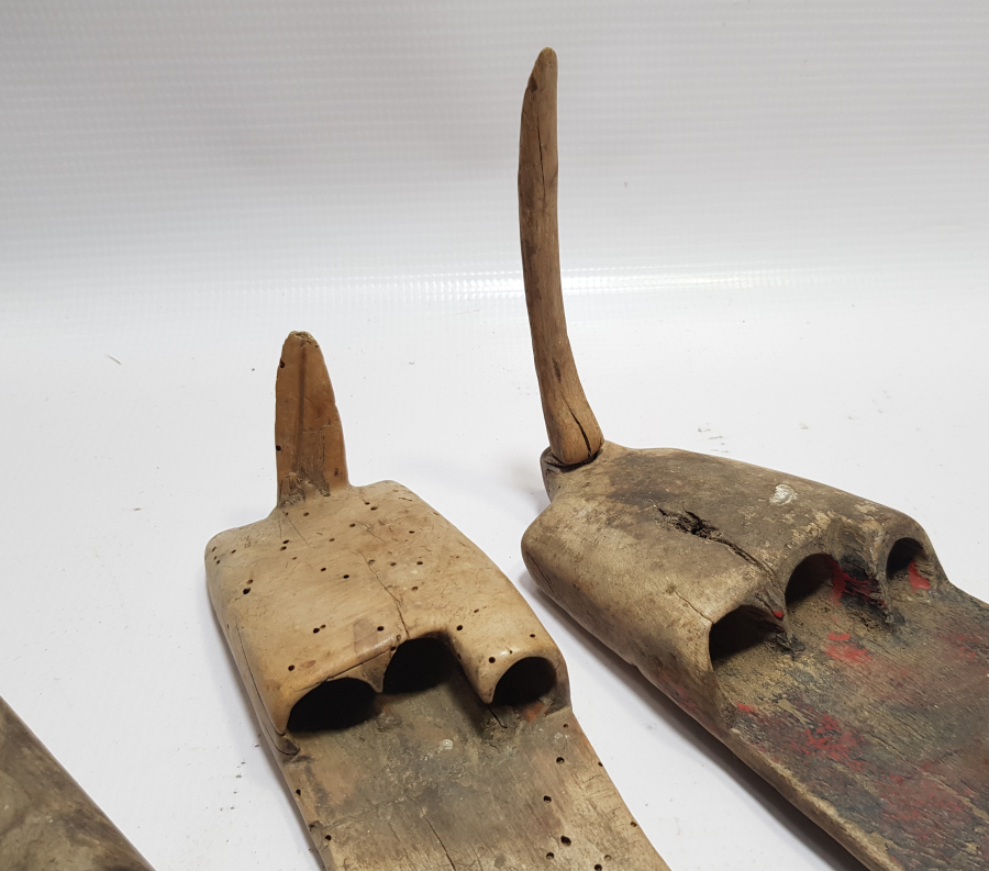 OSMANLI DÖNEMİ EL YAPIMI 3 ADET AHŞAP ELLİK