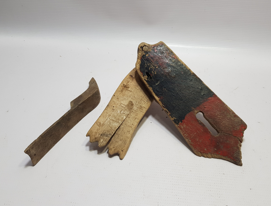 OSMANLI DÖNEMİ EL YAPIMI 3 ADET AHŞAP ELLİK