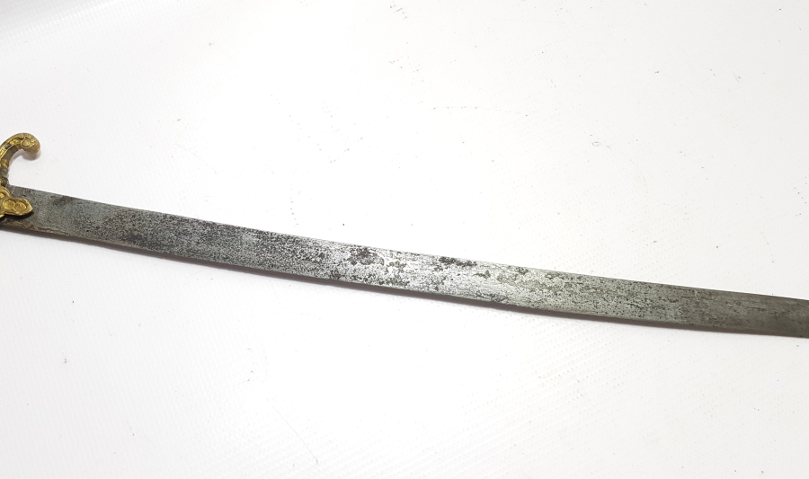 OSMANLI DÖNEMİ PALA FORMLU YALMANLI ERTUĞRUL ALAYLARI SUBAY KILICI