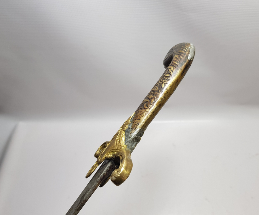 OSMANLI DÖNEMİ PALA FORMLU YALMANLI ERTUĞRUL ALAYLARI SUBAY KILICI