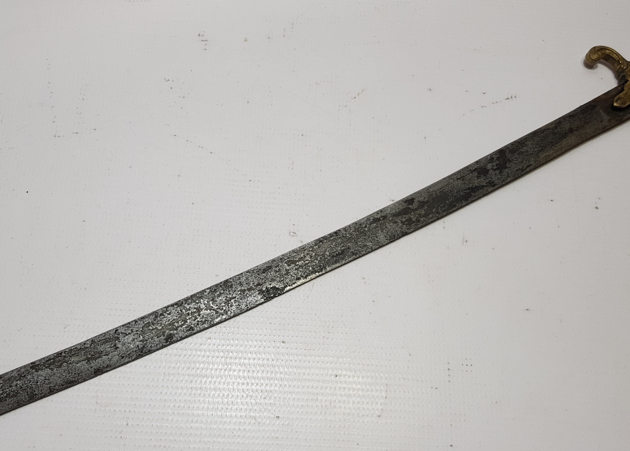 OSMANLI DÖNEMİ PALA FORMLU YALMANLI ERTUĞRUL ALAYLARI SUBAY KILICI