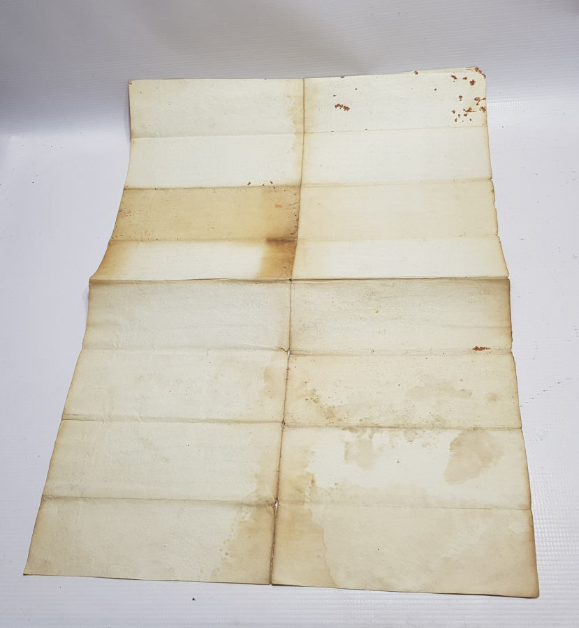 OSMANLI DÖNEMİ AHARLI KAĞIDA YAZILMIŞ BÜYÜK BOY ÇOK NADİR VAKFİYE