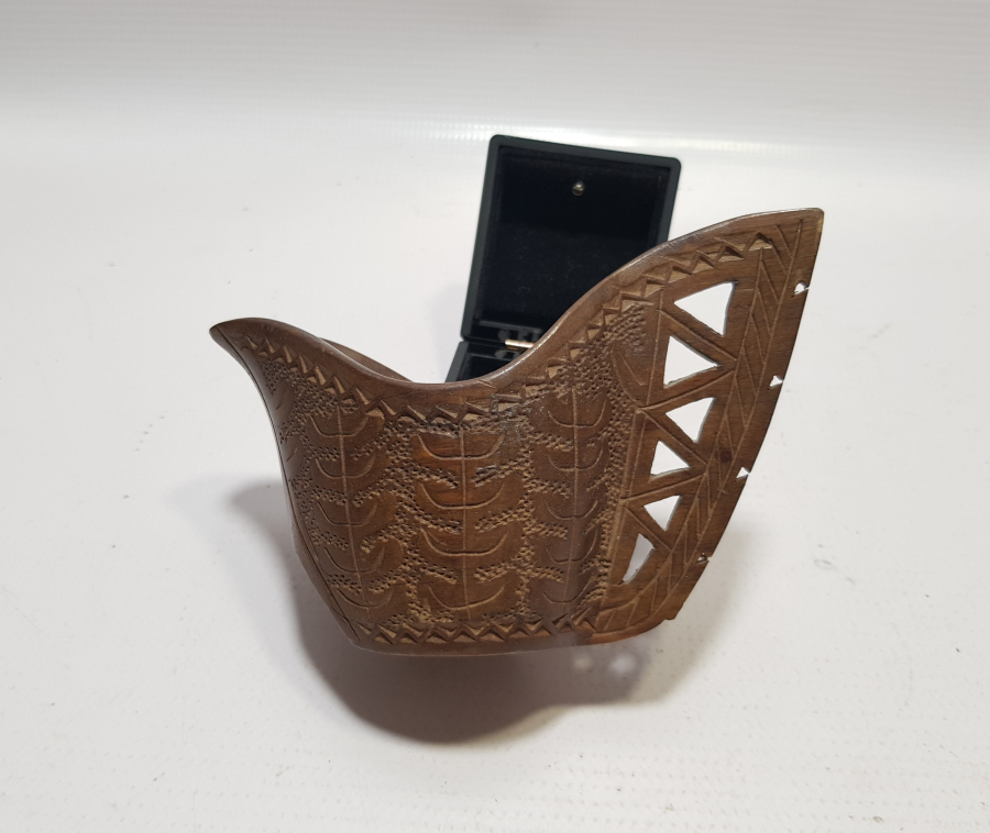 OSMANLI DÖNEMİ EL OYMA İŞÇİLİKLİ ÇOK NADİR AHŞAP KAHVE ÖLÇEĞİ