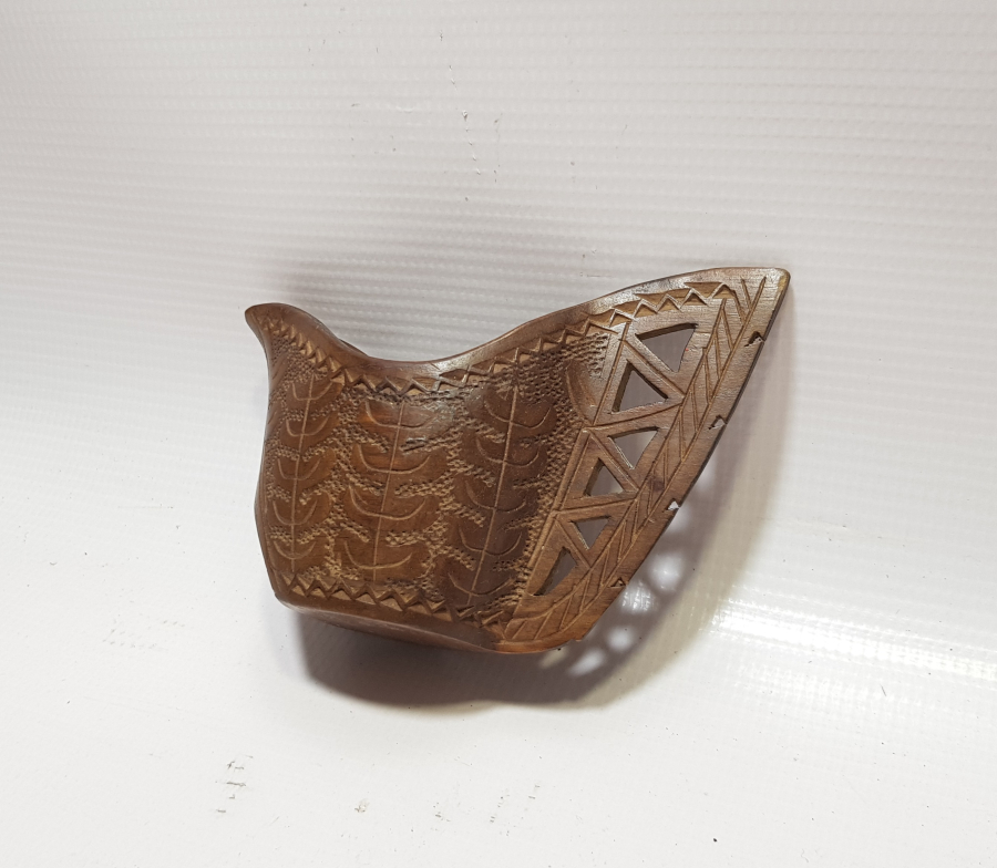 OSMANLI DÖNEMİ EL OYMA İŞÇİLİKLİ ÇOK NADİR AHŞAP KAHVE ÖLÇEĞİ