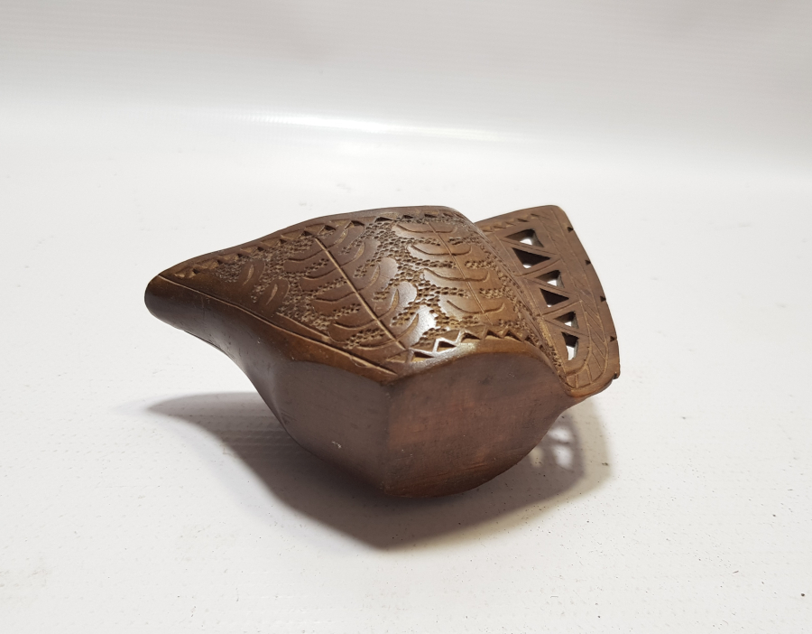 OSMANLI DÖNEMİ EL OYMA İŞÇİLİKLİ ÇOK NADİR AHŞAP KAHVE ÖLÇEĞİ