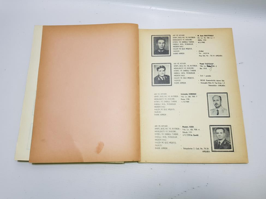 1938 YILI HARP OKULU MEZUNLARI ALMANAK