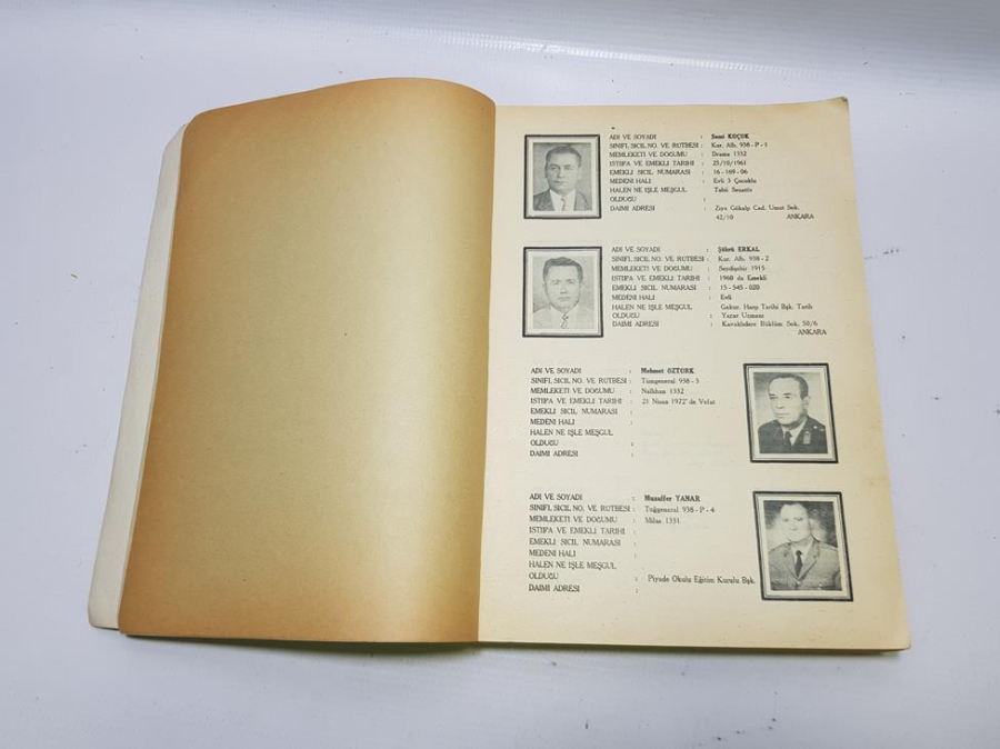 1938 YILI HARP OKULU MEZUNLARI ALMANAK