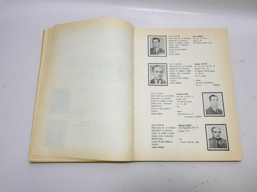 1938 YILI HARP OKULU MEZUNLARI ALMANAK