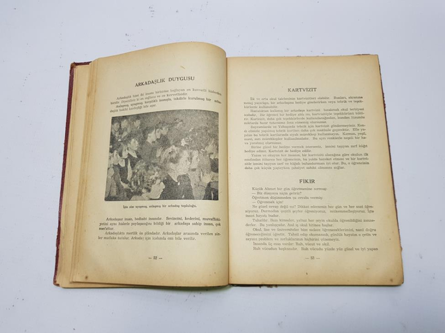 1957 TURAN AZİZ BELER - OKUL GÖRGÜSÜ KİTABI