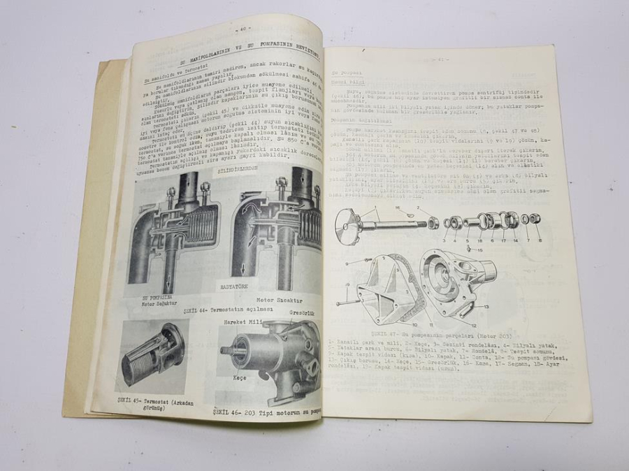 1960 TARİHLİ FIAT MARKA KAMYON, ÇEKİCİ KAMYON VE OTOBÜS TAMİR KİTABI