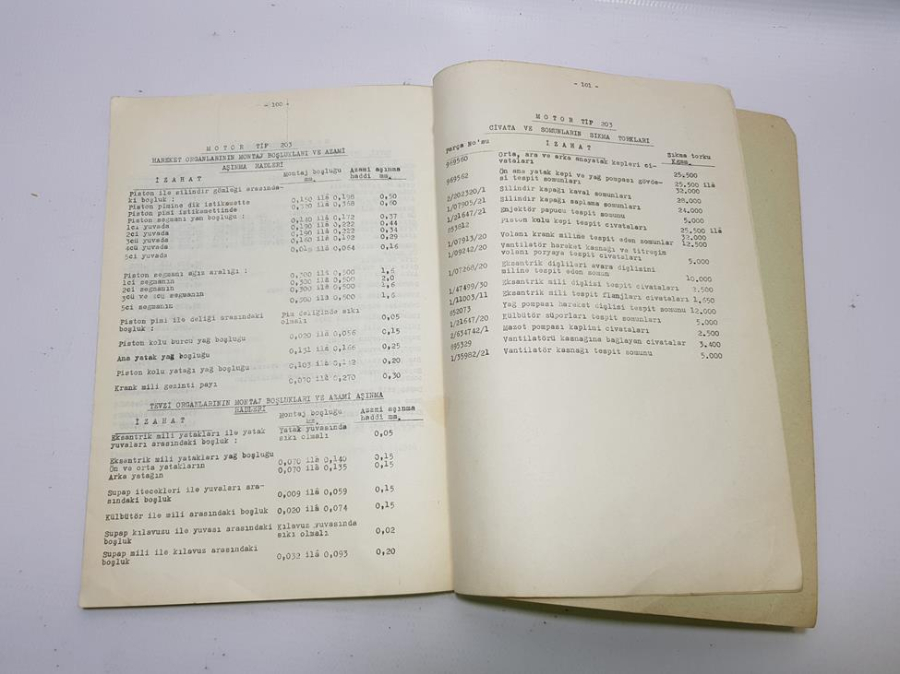 1960 TARİHLİ FIAT MARKA KAMYON, ÇEKİCİ KAMYON VE OTOBÜS TAMİR KİTABI