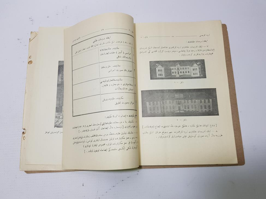 MEKTEP MÜZESİ RESİMLİ 1927 TARİHLİ OSMANLICA TERBİYE (EĞİTİM) KİTABI