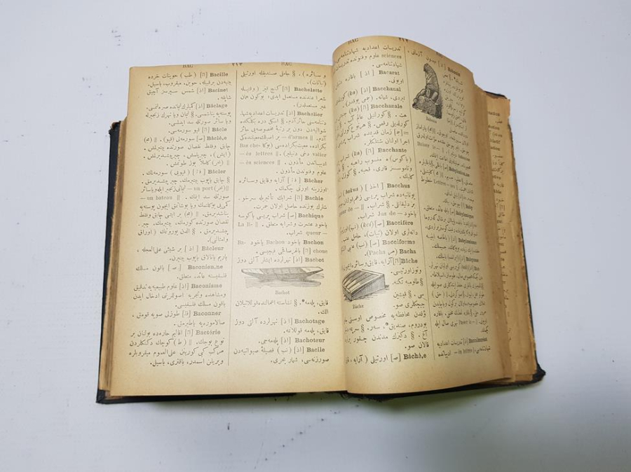 OSMANLICA FRANSIZCA 3000 GRAVÜRLÜ SÖZLÜK - ŞEMSEDDİN SAMİ BEY: KAMUSU FRANSEVİ