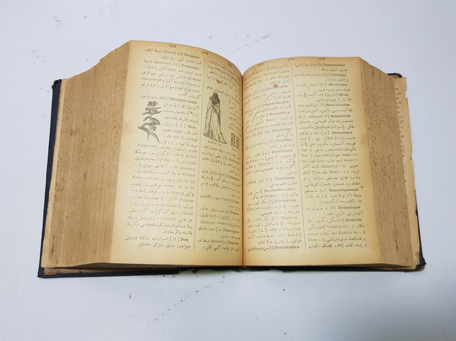 OSMANLICA FRANSIZCA 3000 GRAVÜRLÜ SÖZLÜK - ŞEMSEDDİN SAMİ BEY: KAMUSU FRANSEVİ