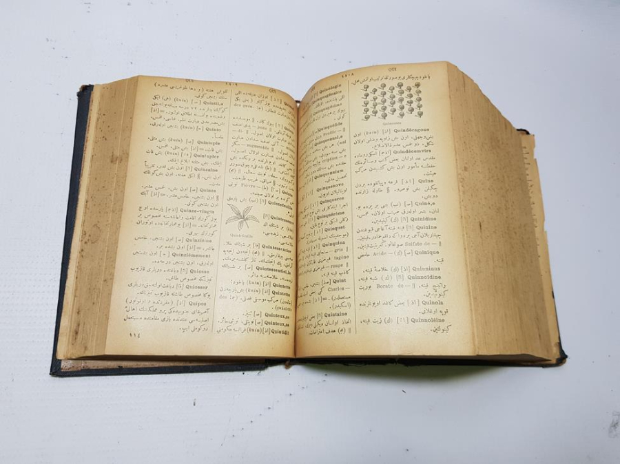 OSMANLICA FRANSIZCA 3000 GRAVÜRLÜ SÖZLÜK - ŞEMSEDDİN SAMİ BEY: KAMUSU FRANSEVİ