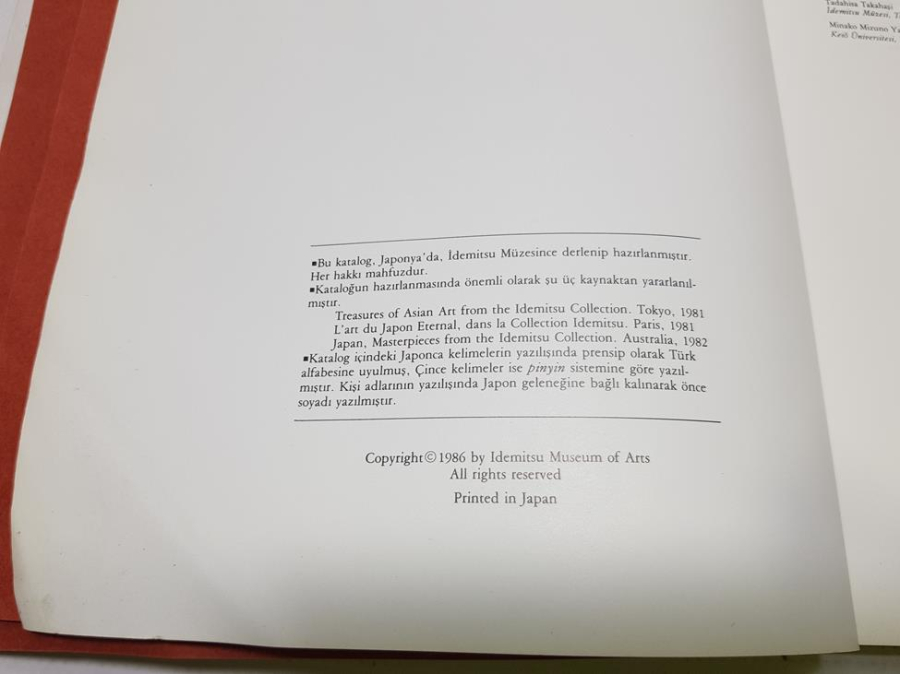 PRESTİJ KİTAP: 1986 JAPONYA SANAT SERGİSİ - İDEMİTSU KOLEKSİYONU