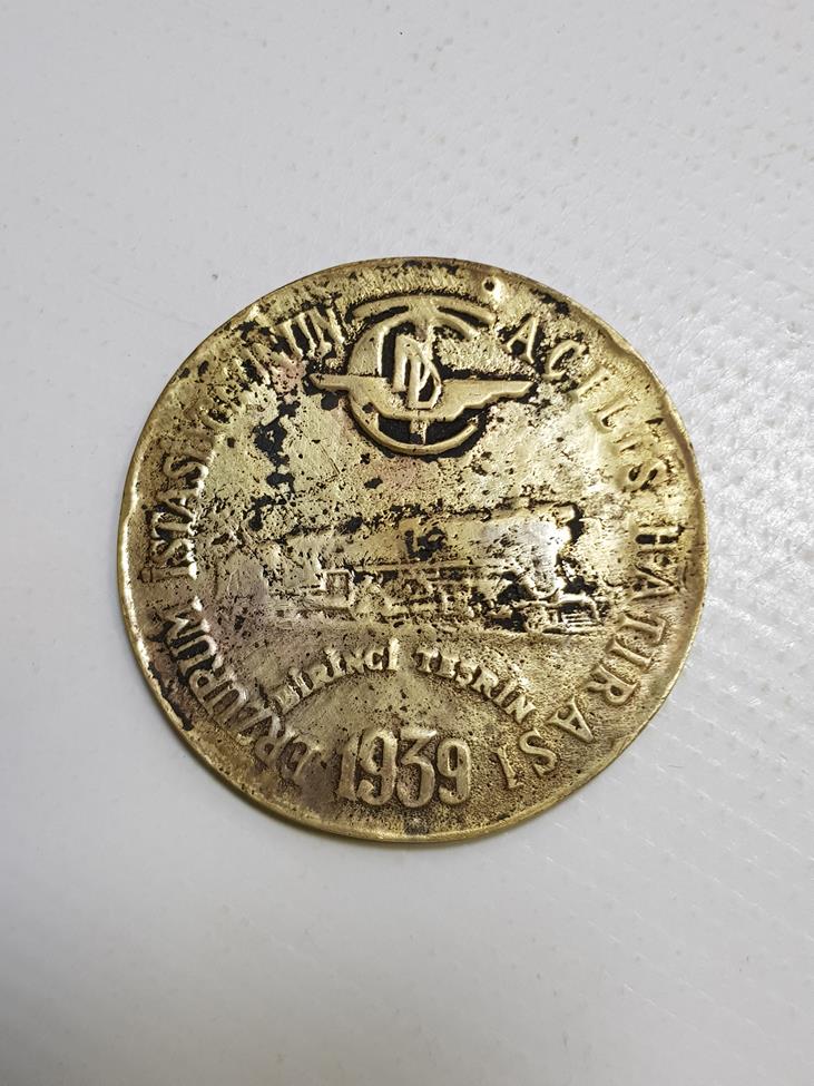 1939 ERZURUM İSTASYONUNUN AÇILIŞI HATIRASI MADALYONU