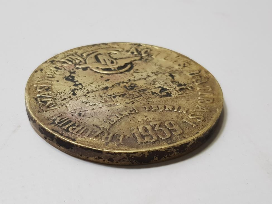 1939 ERZURUM İSTASYONUNUN AÇILIŞI HATIRASI MADALYONU