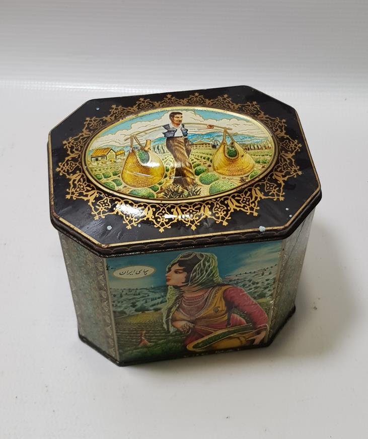 ANTİKA TENEKE ÇAY KUTUSU