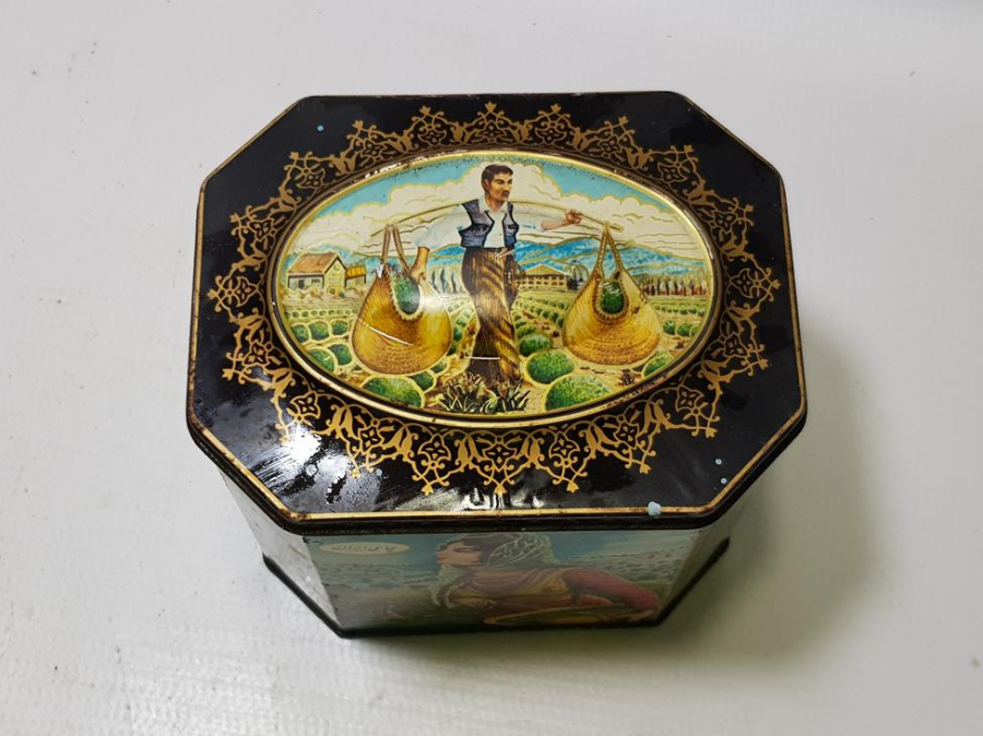 ANTİKA TENEKE ÇAY KUTUSU