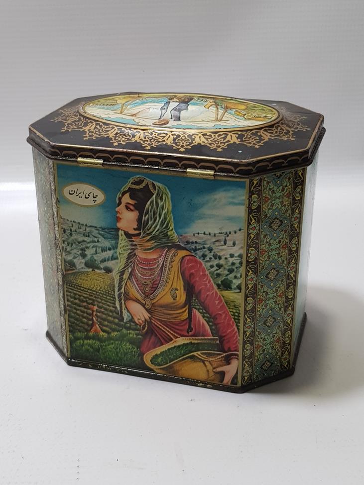 ANTİKA TENEKE ÇAY KUTUSU