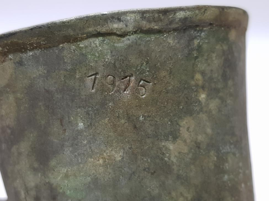 ÇANAKKALE SAVAŞI 1915 TARİHLİ ÇOK NADİR BAKIR SUBAY BARDAĞI