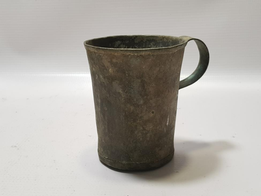 ÇANAKKALE SAVAŞI 1915 TARİHLİ ÇOK NADİR BAKIR SUBAY BARDAĞI