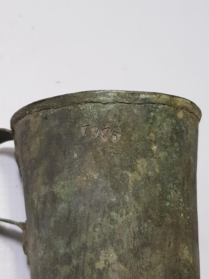 ÇANAKKALE SAVAŞI 1915 TARİHLİ ÇOK NADİR BAKIR SUBAY BARDAĞI