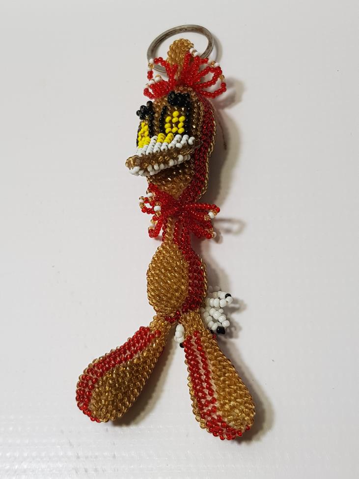 ESKİ CEZAEVİ İŞİ BONCUK İŞLEME ÇİRKİN ÖRDEK YARUSU ANAHTARLIK