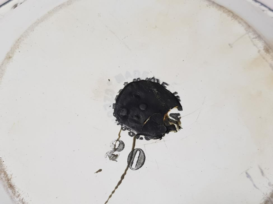 OSMANLI DÖNEMİ KAPAKLI EMAYE TABAK