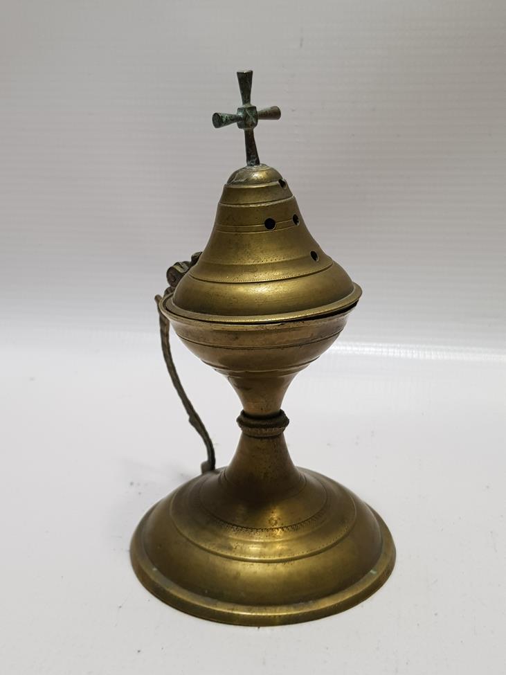 OSMANLI DÖNEMİ RUM İŞİ HAÇLI BUHURDANLIK