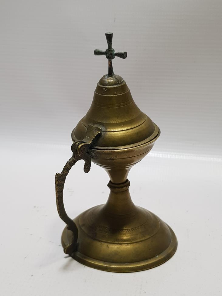 OSMANLI DÖNEMİ RUM İŞİ HAÇLI BUHURDANLIK