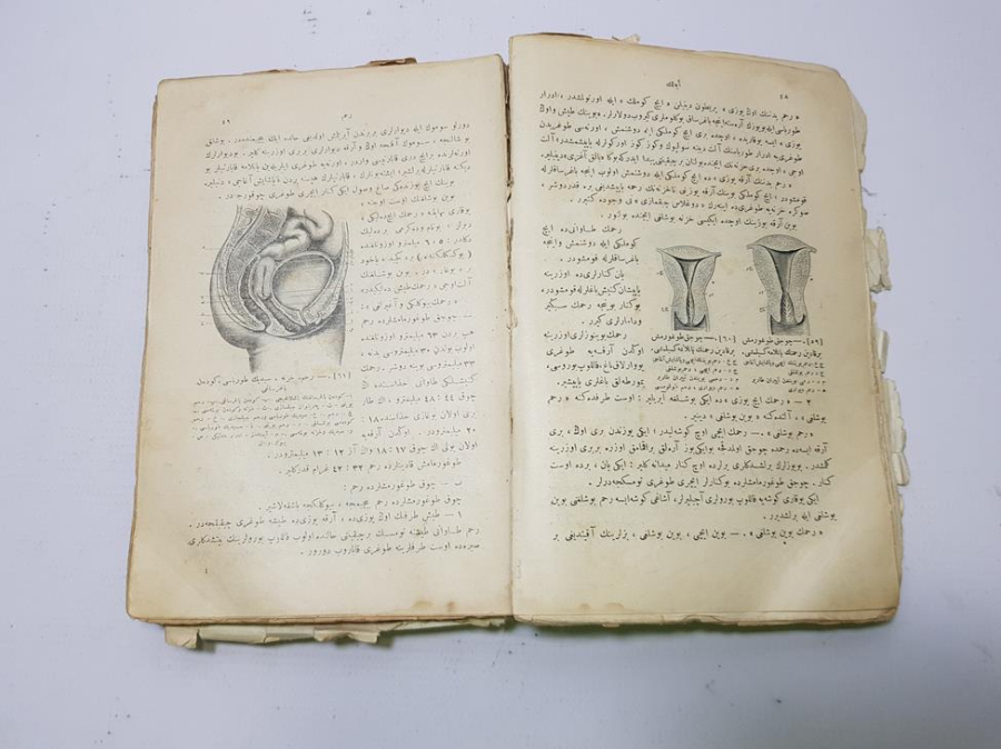 OSMANLICA BOL RESİMLİ ÇOK NADİR EBELİK KİTABI