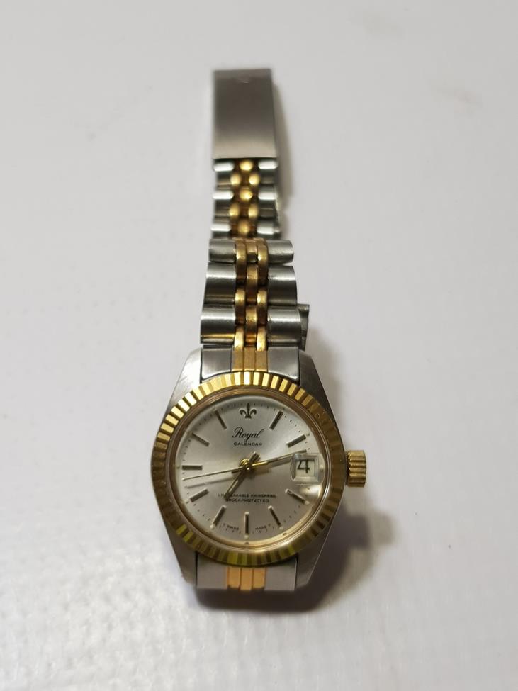 ROYAL MARKA TAKVİMLİ KURMALI BAYAN KOL SAATİ