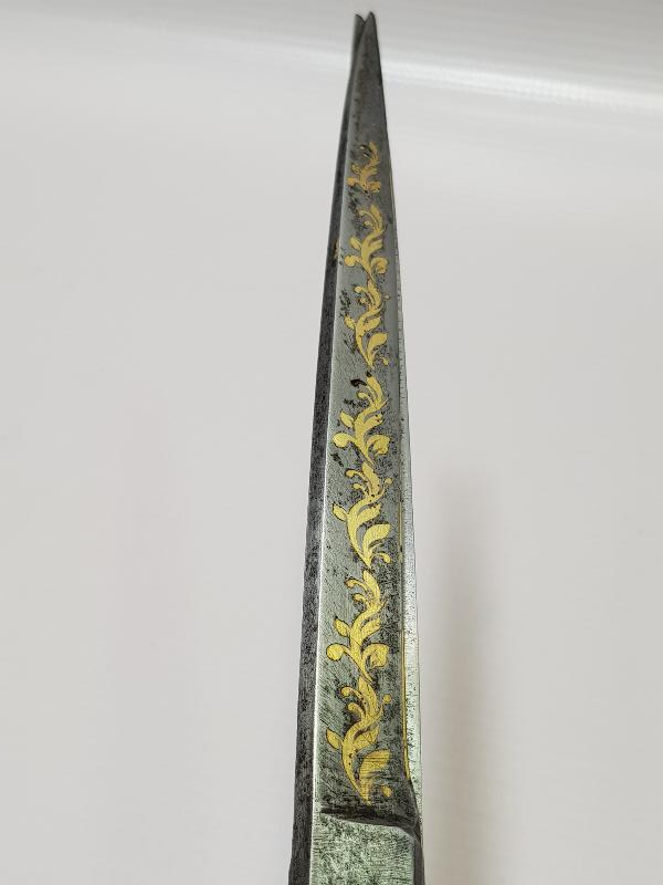 HER İKİ TARAFI DA OSMANLICA YAZILI ALTIN ÇAKMA İŞÇİLİKLİ HATTAT MAKASI