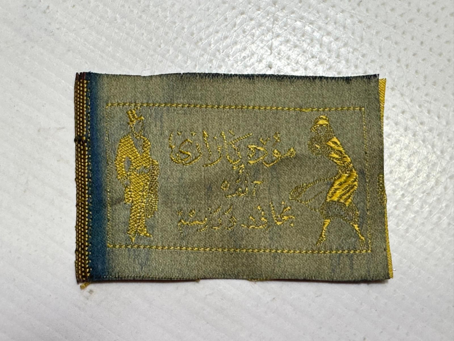 OSMANLICA ANKARA YAZILI ELBİSE ETİKETİ