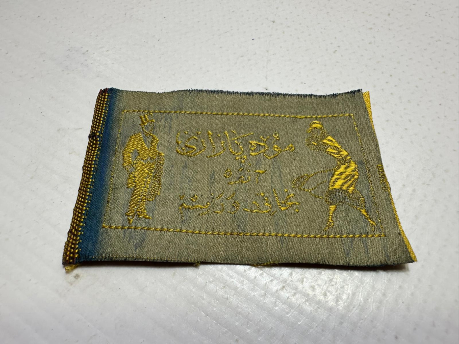 OSMANLICA ANKARA YAZILI ELBİSE ETİKETİ