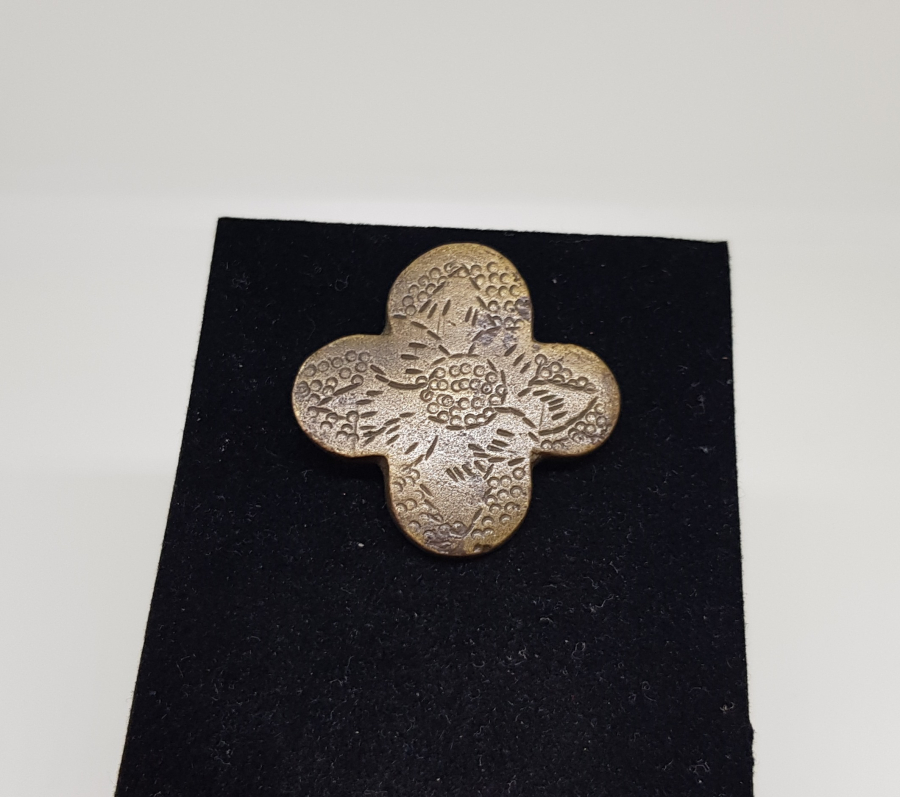 OSMANLI DÖNEMİ ÇOK NADİR BRONZ TEZHİP MÜHRÜ