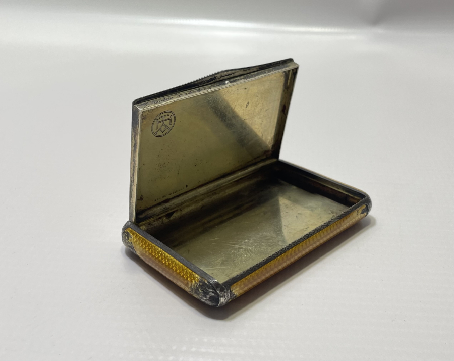 OSMANLI DÖNEMİ MİNE İŞÇİLİKLİ GÜMÜŞ İNGİLİZ SİGARA TABAKASI