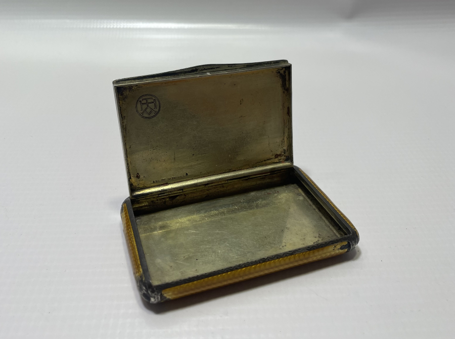 OSMANLI DÖNEMİ MİNE İŞÇİLİKLİ GÜMÜŞ İNGİLİZ SİGARA TABAKASI