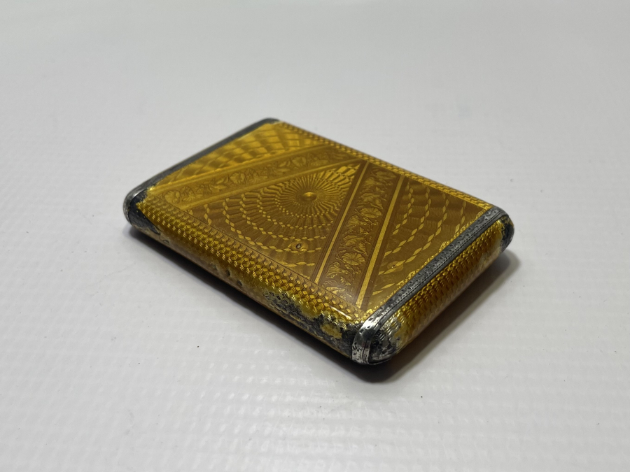 OSMANLI DÖNEMİ MİNE İŞÇİLİKLİ GÜMÜŞ İNGİLİZ SİGARA TABAKASI