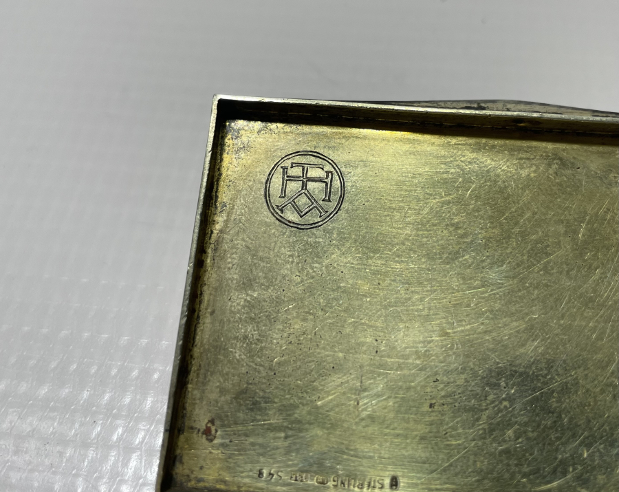 OSMANLI DÖNEMİ MİNE İŞÇİLİKLİ GÜMÜŞ İNGİLİZ SİGARA TABAKASI