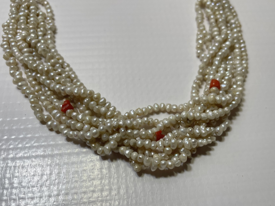 OSMANLI DÖNEMİ MERCANLI KUM İNCİ GERDANLIK