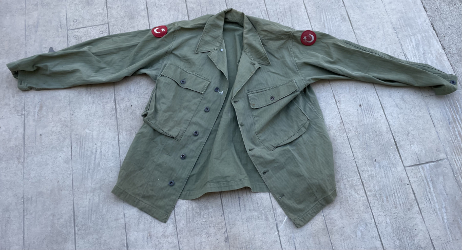 KORE SAVAŞI DÖNEMİ ÇOK NADİR KOLU AY YILDIZ PEÇLİ SUBAY CEKETİ