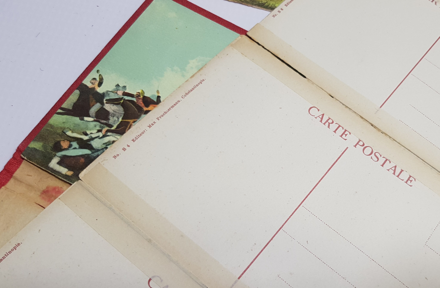 ORİJİNAL ALBÜMÜNDE OSMANLI KALE FETİHLERİ GÖRSELLİ MAX FRUCHTERMANN EDİTÖRLÜ KARTPOSTAL TAKIMI