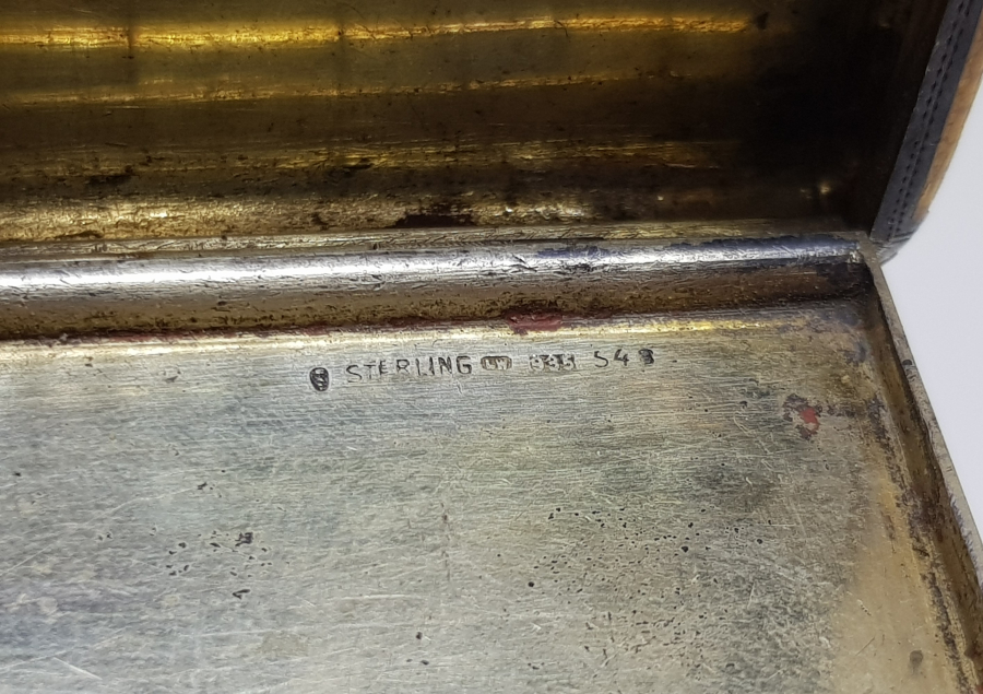 OSMANLI DÖNEMİ MİNE İŞÇİLİKLİ GÜMÜŞ İNGİLİZ SİGARA TABAKASI