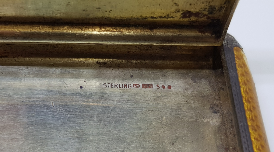 OSMANLI DÖNEMİ MİNE İŞÇİLİKLİ GÜMÜŞ İNGİLİZ SİGARA TABAKASI