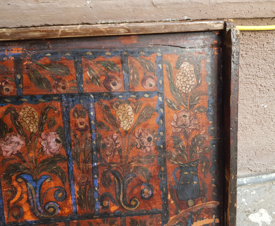 OSMANLI DÖNEMİ KÖK BOYALI NADİR SANDIK KAPAĞI