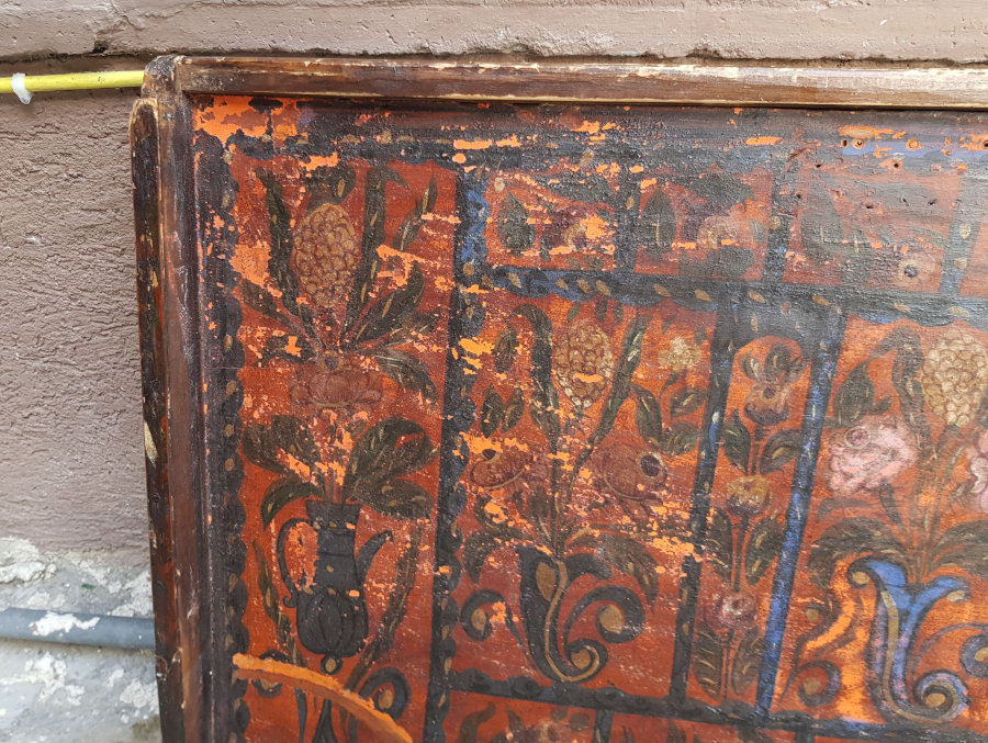 OSMANLI DÖNEMİ KÖK BOYALI NADİR SANDIK KAPAĞI