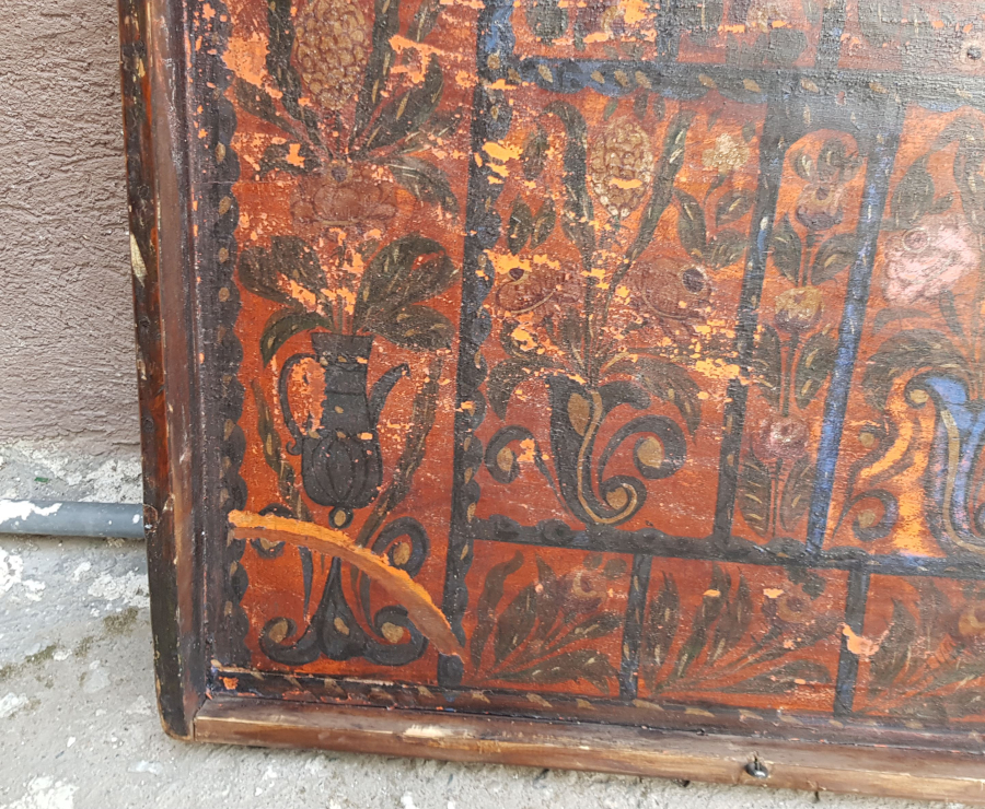 OSMANLI DÖNEMİ KÖK BOYALI NADİR SANDIK KAPAĞI